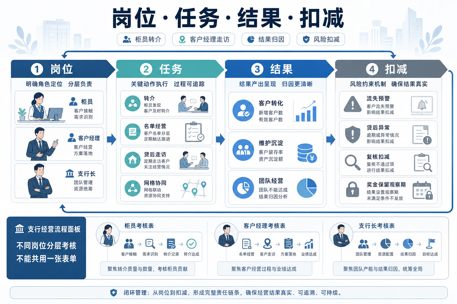 社区网点轻型化后的支行责任制与绩效分层设计