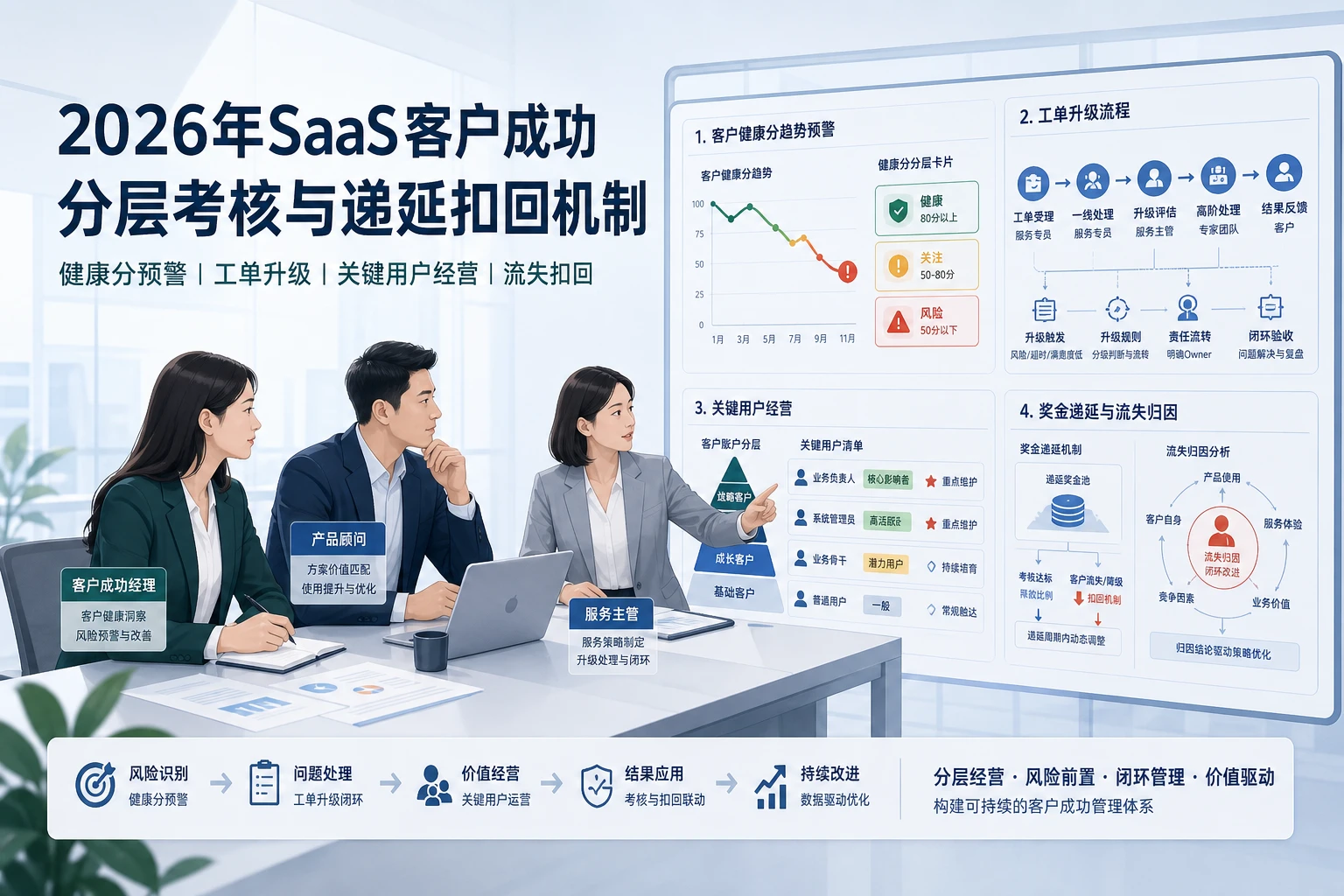 2026年SaaS客户成功分层考核与递延扣回机制
