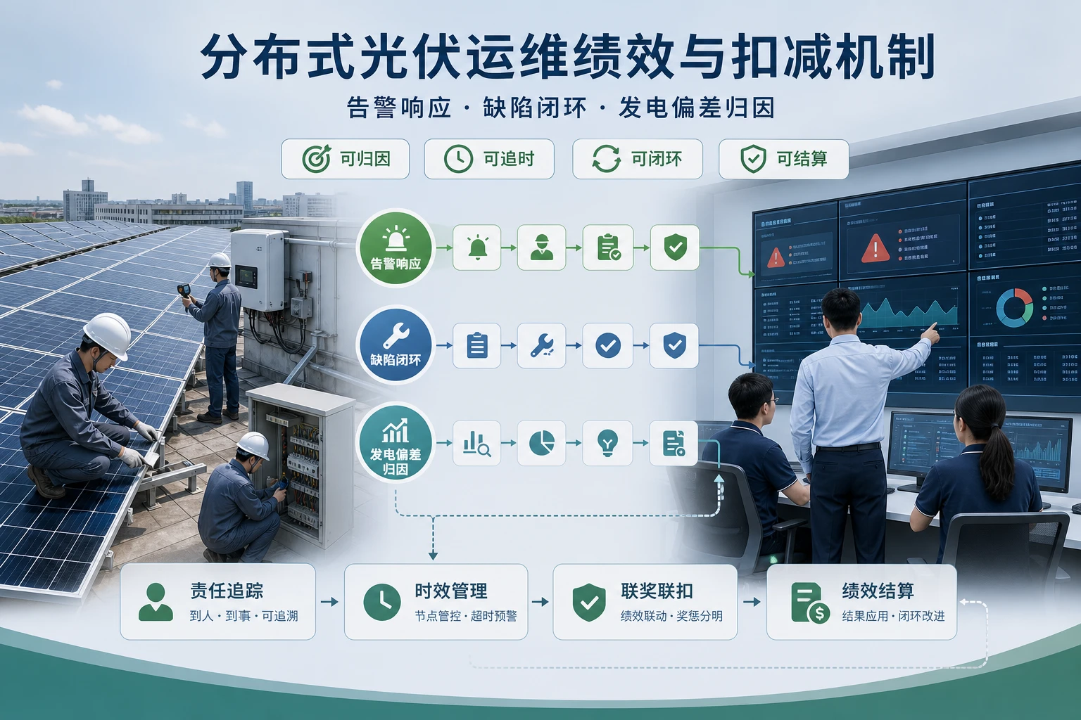 2026年分布式光伏运维绩效与发电偏差扣减机制设计
