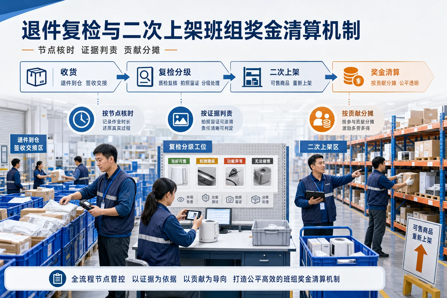 退件复检与二次上架班组奖金清算机制设计（2026年版）