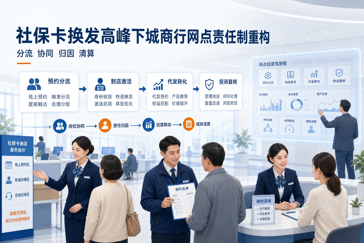 2026年社保卡换发高峰下城商行网点责任制重构路径