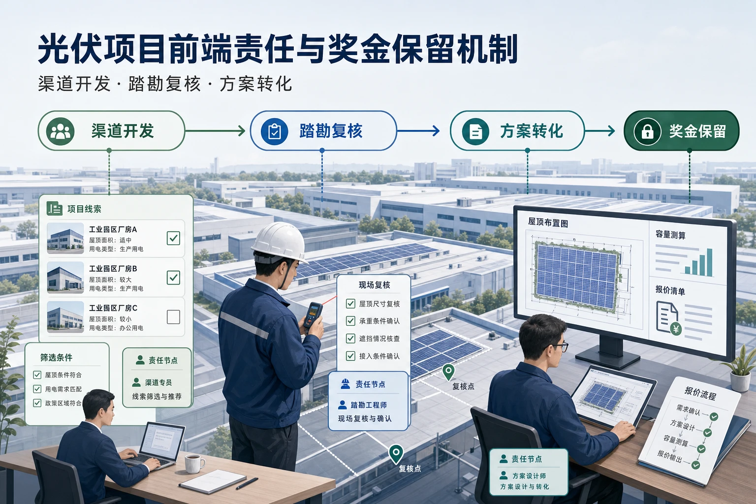 工商业屋顶分散化下光伏项目前端责任与奖金保留机制(2026年版)