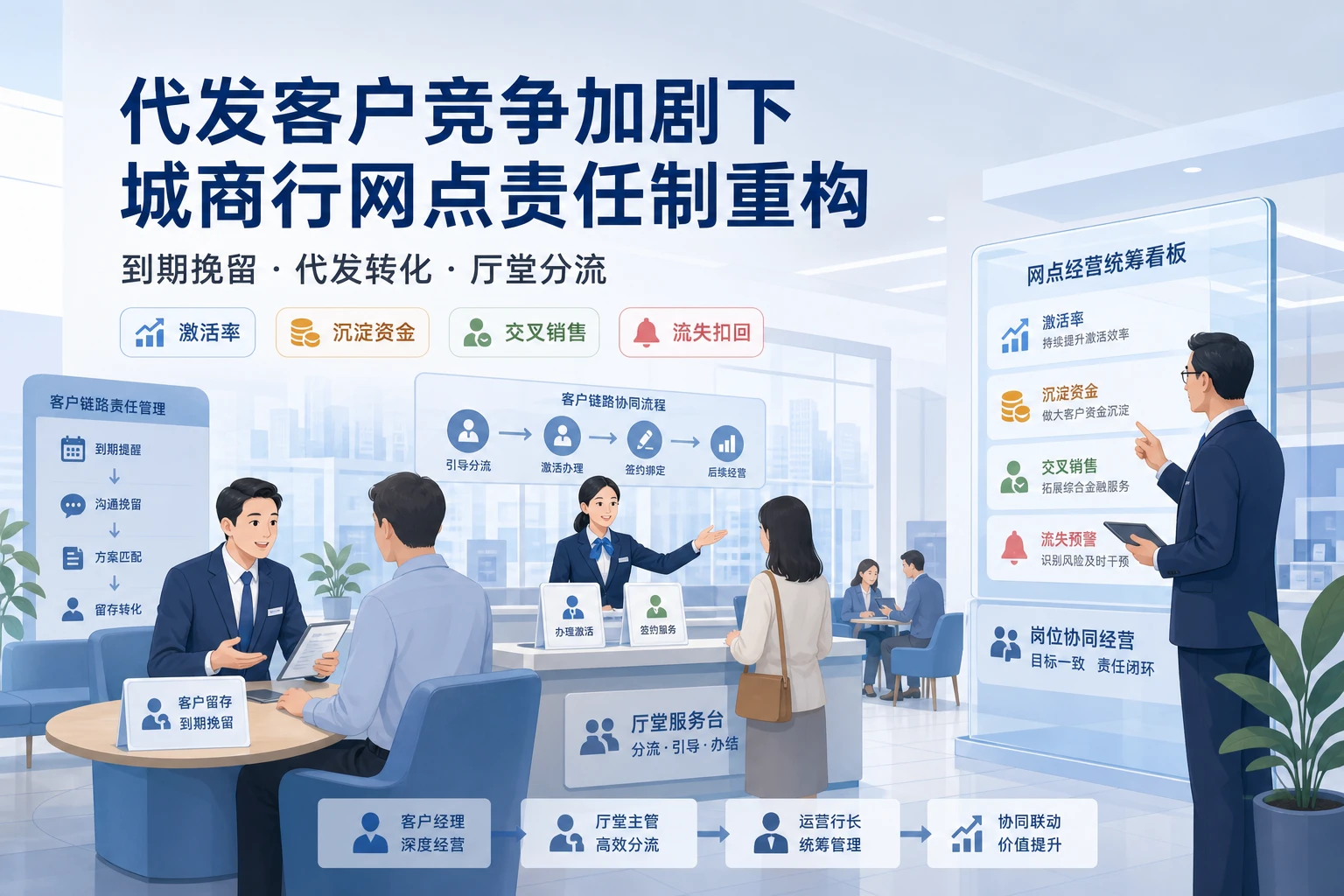 代发客户竞争加剧下城商行网点责任制重构