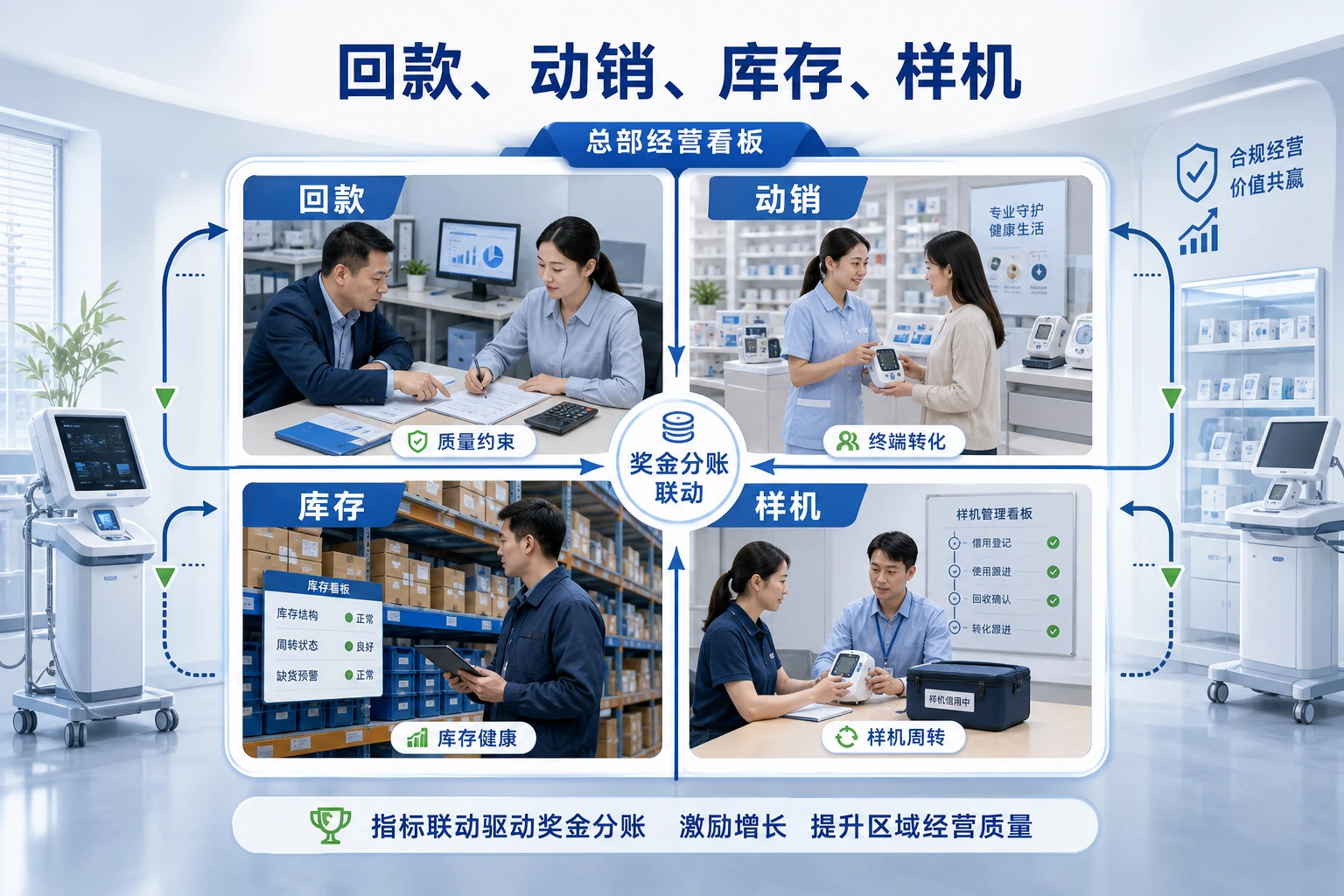 医疗器械渠道团队奖金分账与区域绩效机制设计