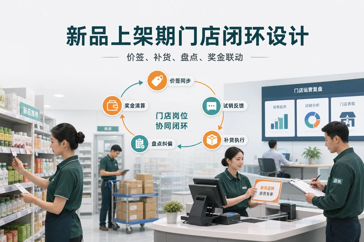 2026年新品密集上架期连锁门店价签补货盘点闭环设计