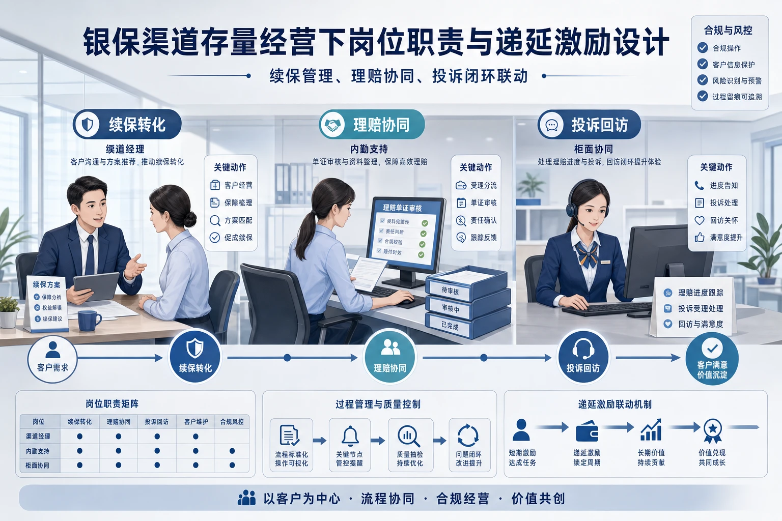 银保渠道存量经营下岗位职责与递延激励设计