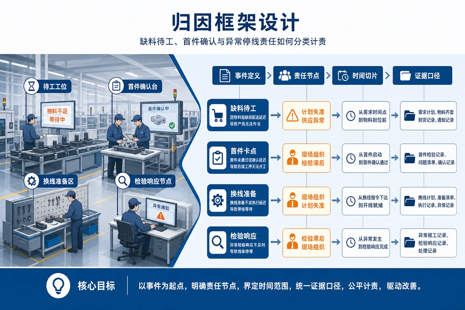 外协件波动下产线缺料待工归因与恢复奖池设计