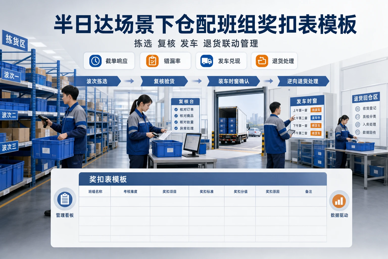 半日达场景下仓配班组奖扣表模板与填写方法(2026年版)