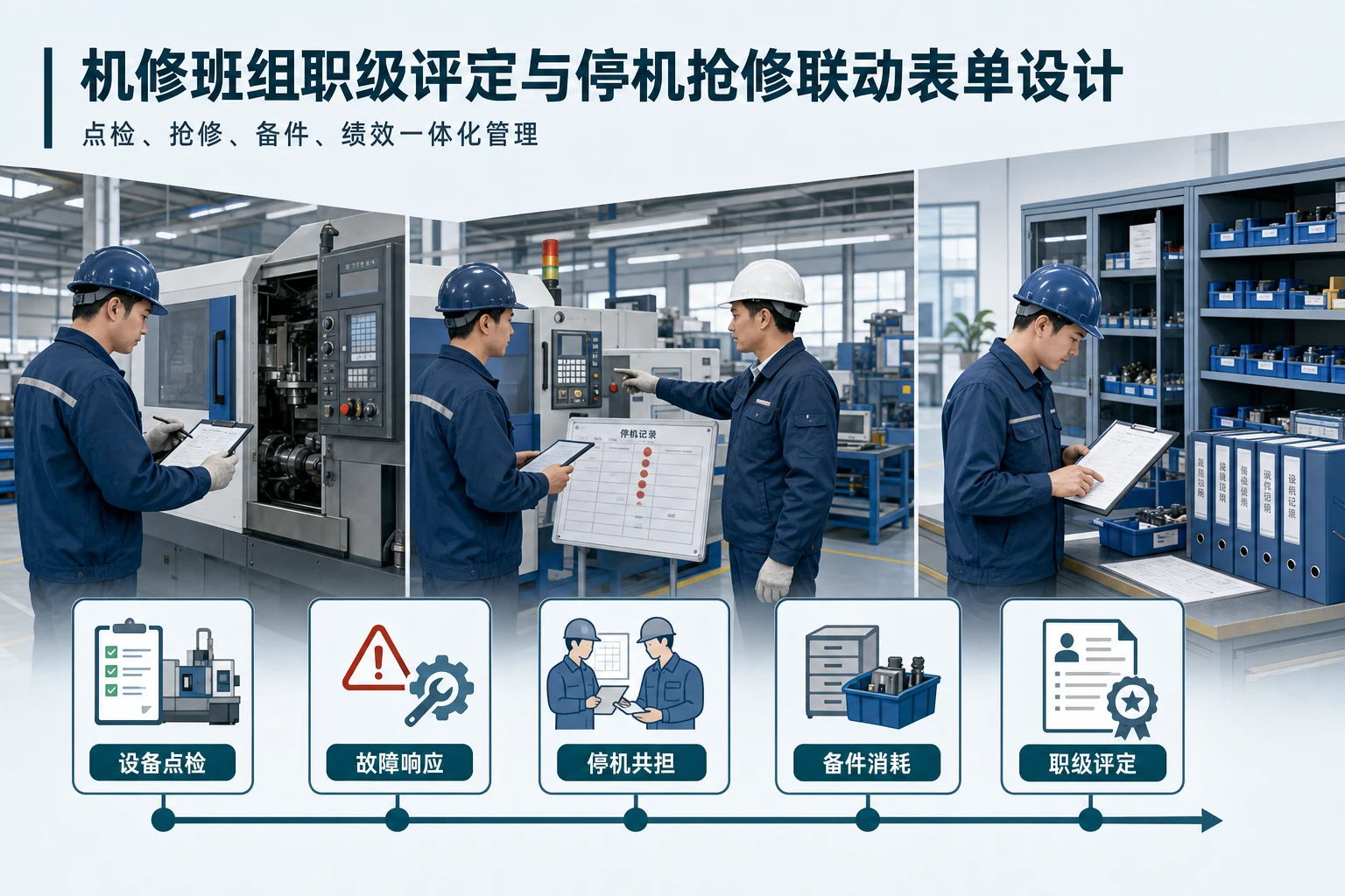 2026年机修班组职级评定与停机抢修联动表单设计