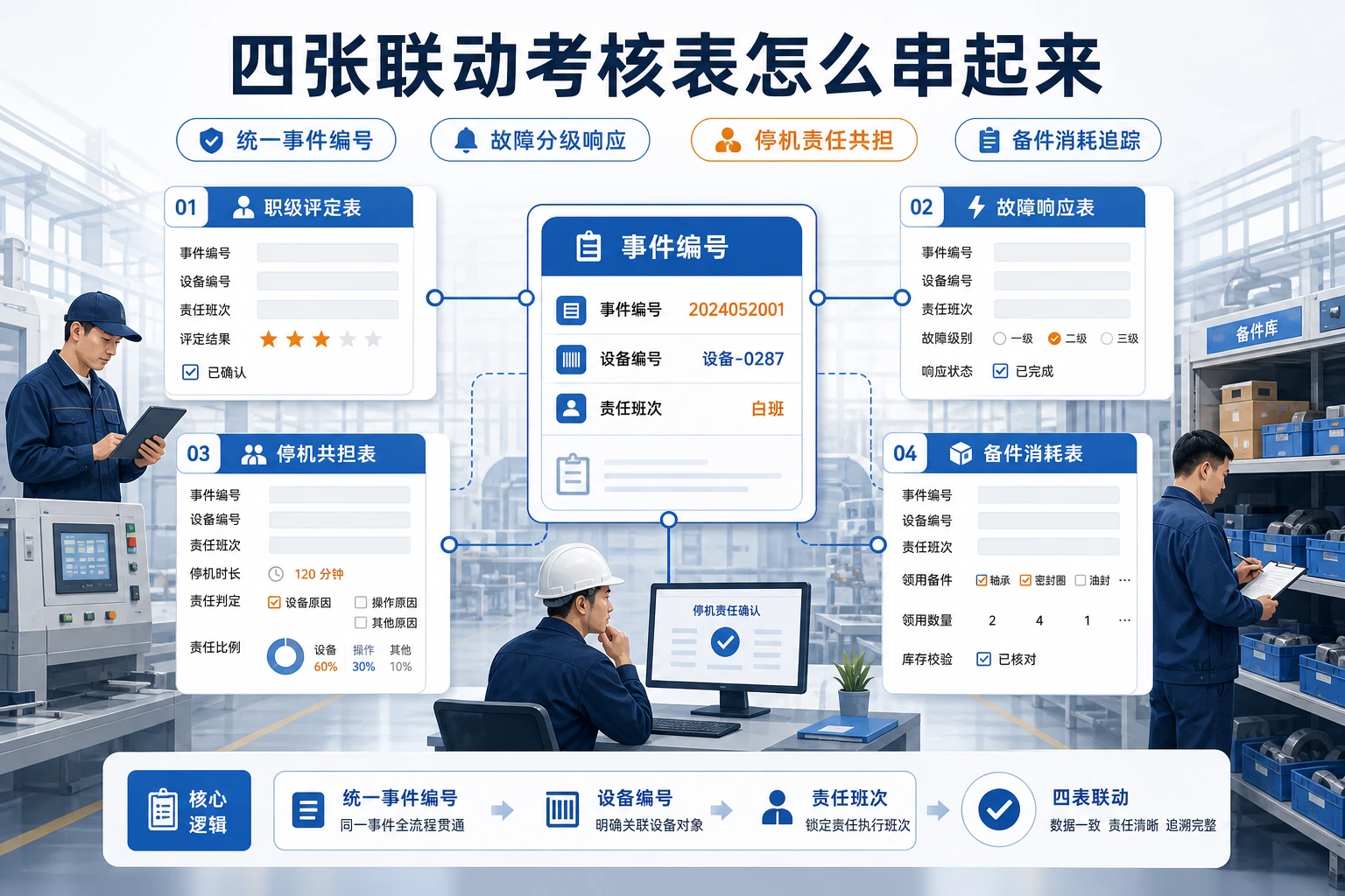 2026年机修班组职级评定与停机抢修联动表单设计