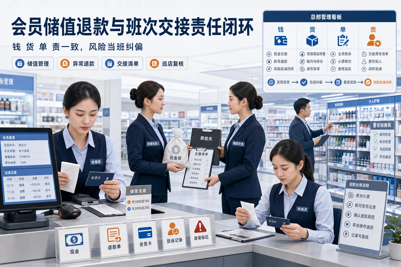 2026年连锁门店会员储值退款与班次交接责任闭环设计
