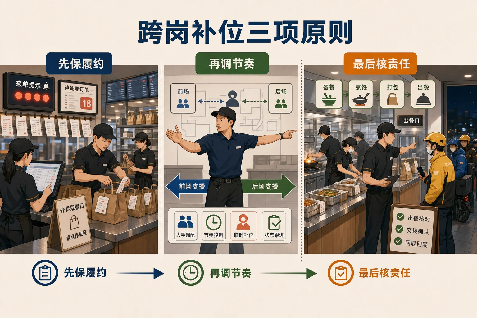 商圈店夜间外卖波动下门店跨岗补位与人效机制设计（2026年版）