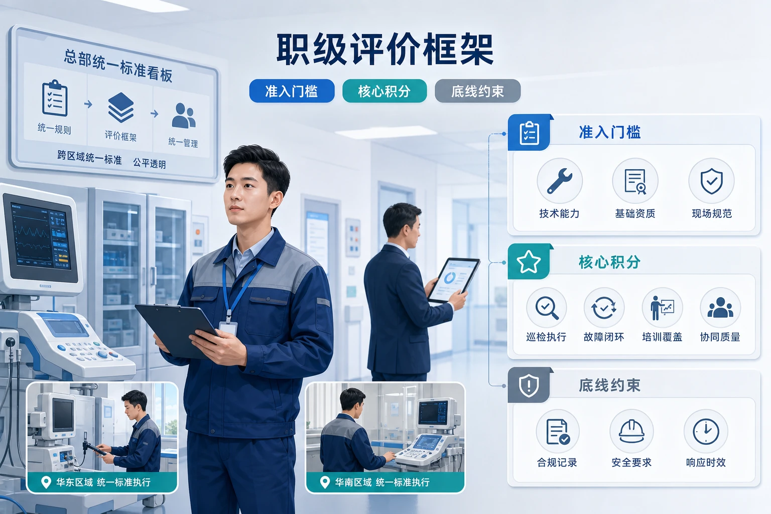 2026年院内设备联网后驻院服务职级与区域绩效模型设计