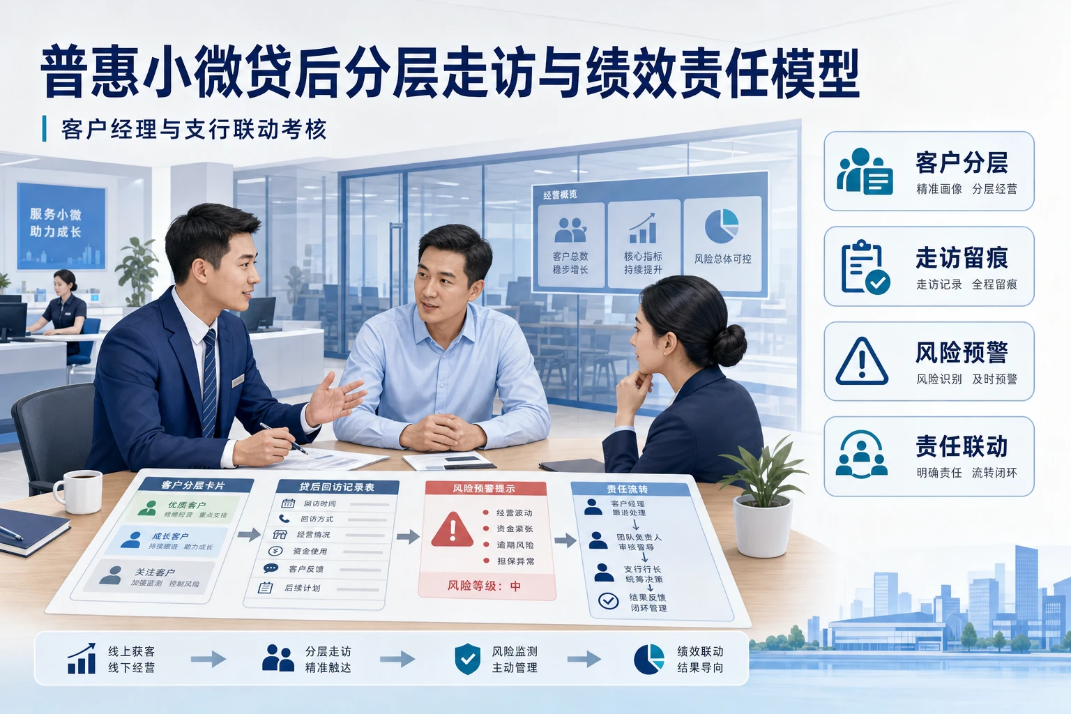 城商行普惠小微贷后分层走访与绩效责任模型设计（2026年版）