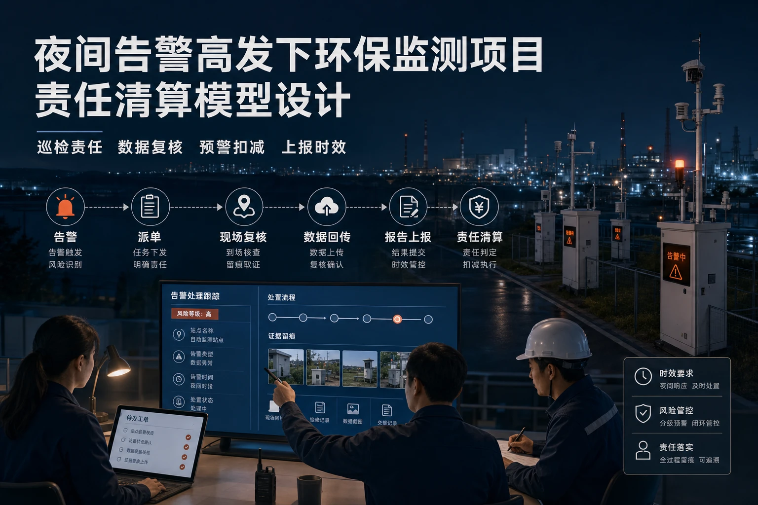 夜间告警高发下环保监测项目责任清算模型设计