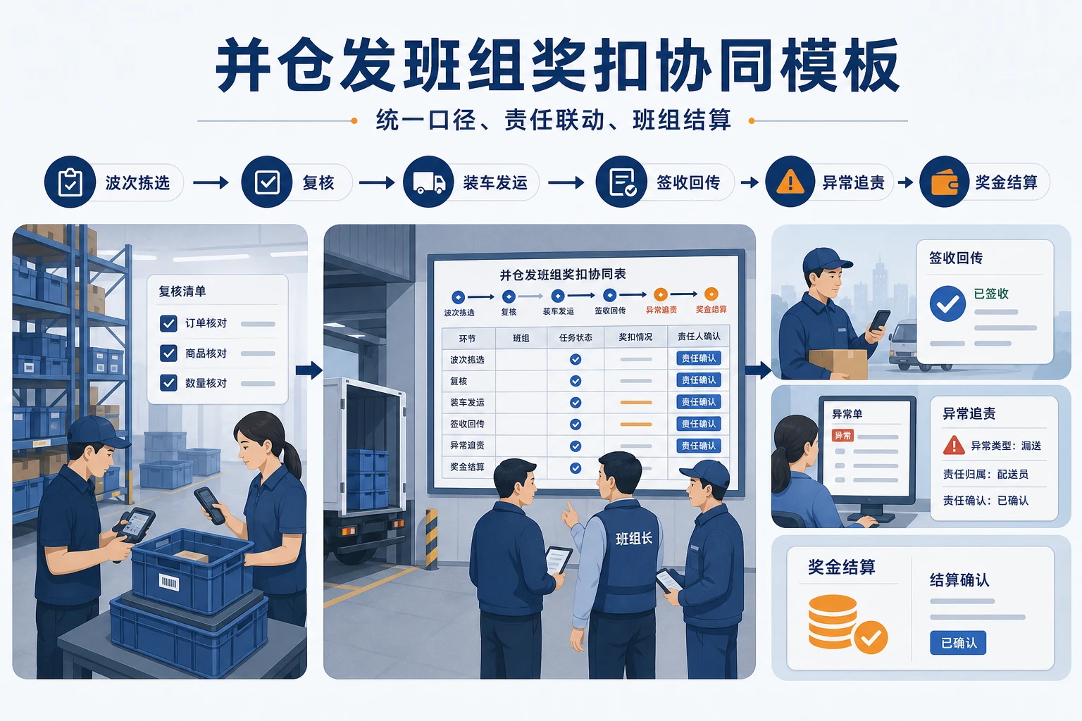 同城即时配并仓发后班组奖扣表与协同规则模板（2026年版）