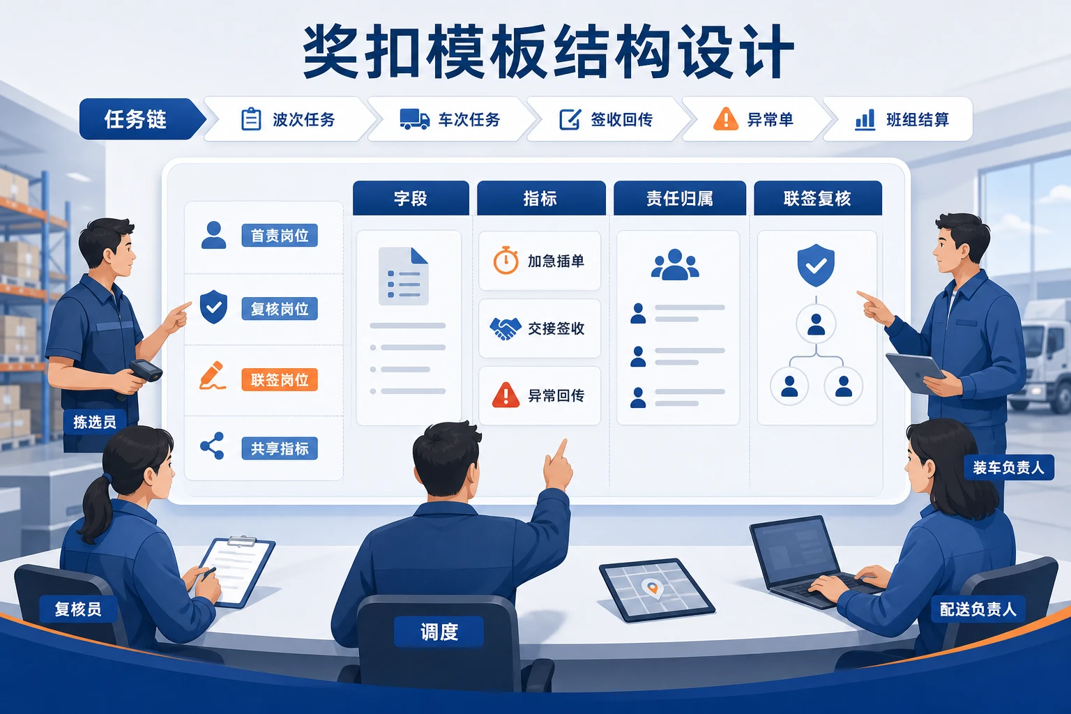 同城即时配并仓发后班组奖扣表与协同规则模板（2026年版）