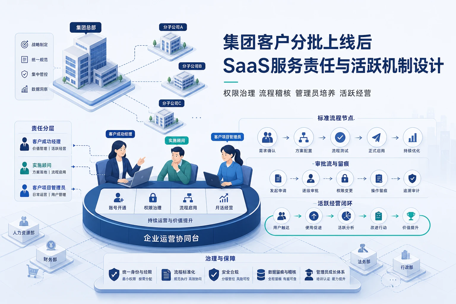 集团客户分批上线后SaaS服务责任与活跃机制设计（2026年版）