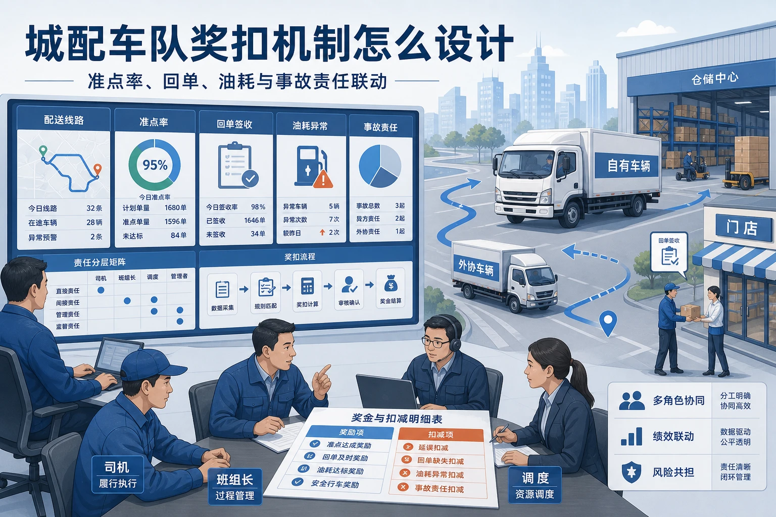 2026年外协占比提升后城配车队奖扣机制怎么设计