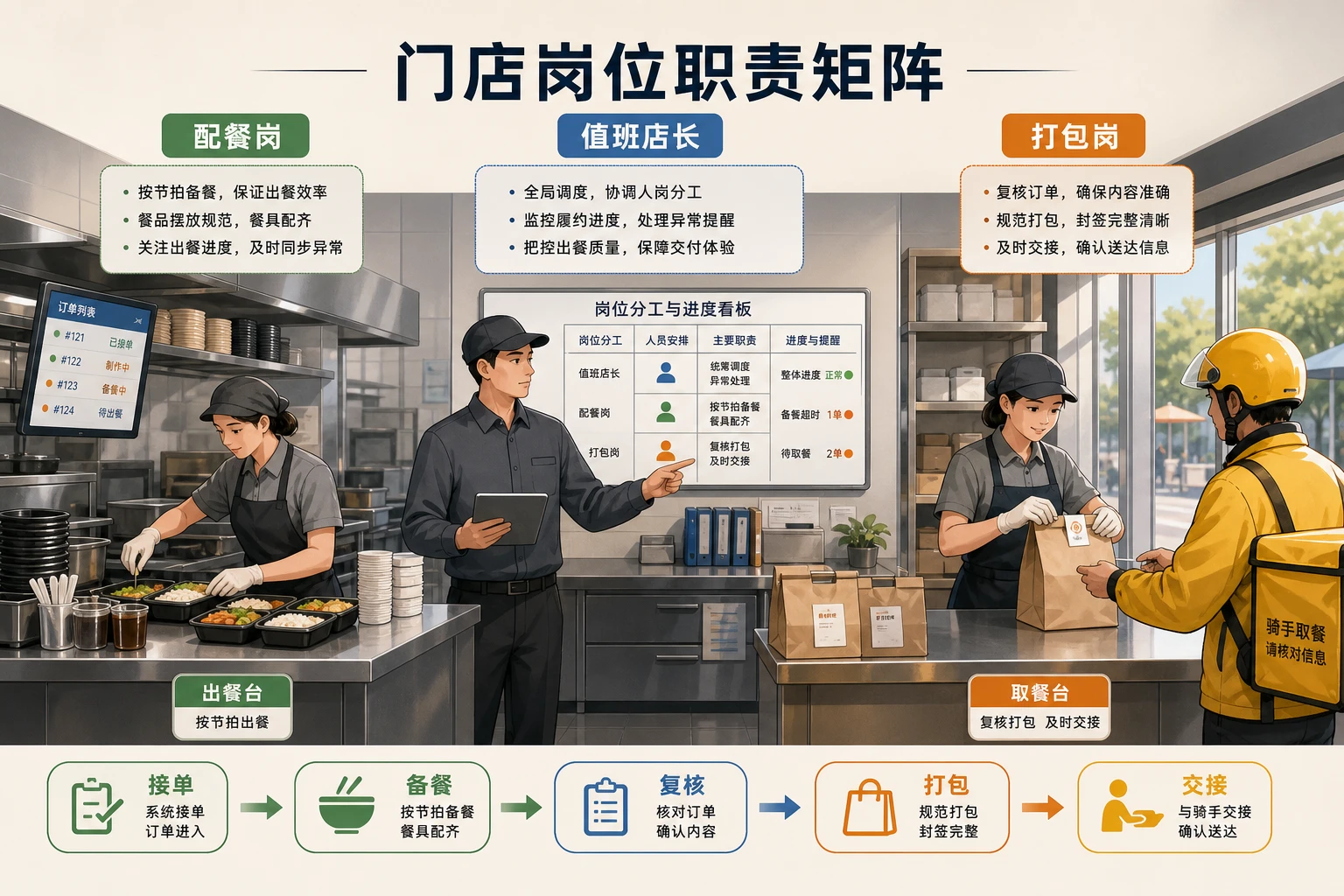早餐午高峰双波段下连锁门店出餐责任与奖补机制设计