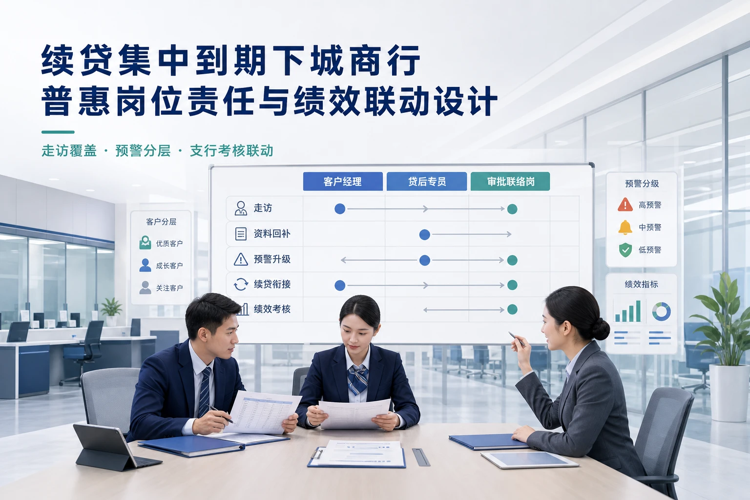 续贷集中到期下城商行普惠岗位责任与绩效联动设计