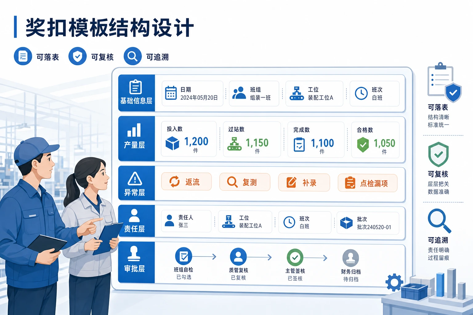 2026年动力电池化成分容班组计件奖扣模板与填写指南