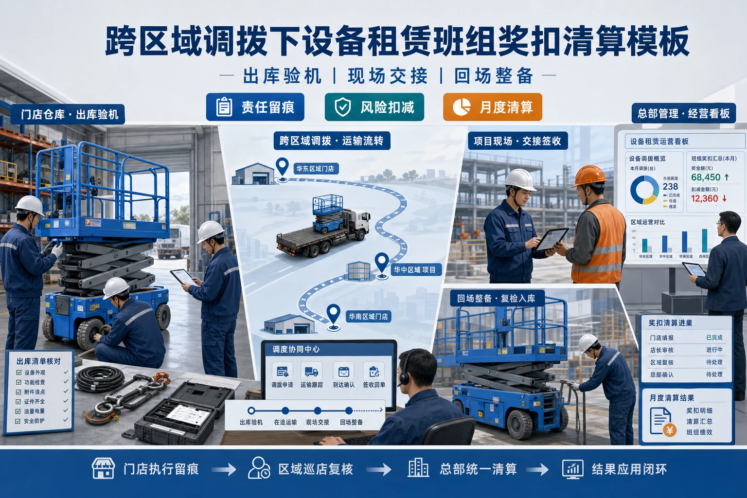 2026年跨区域调拨下设备租赁班组奖扣清算模板设计