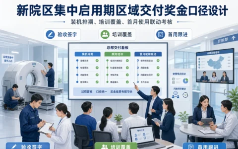 医疗器械区域交付绩效怎么设计：装机排期、院内培训与首用转化奖金口径拆解