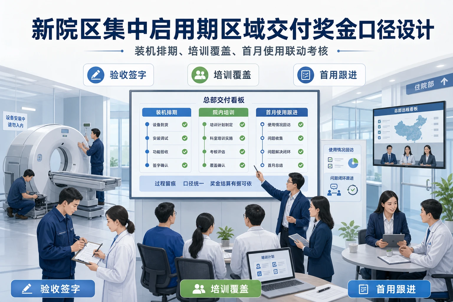 新院区集中启用期区域交付奖金口径设计
