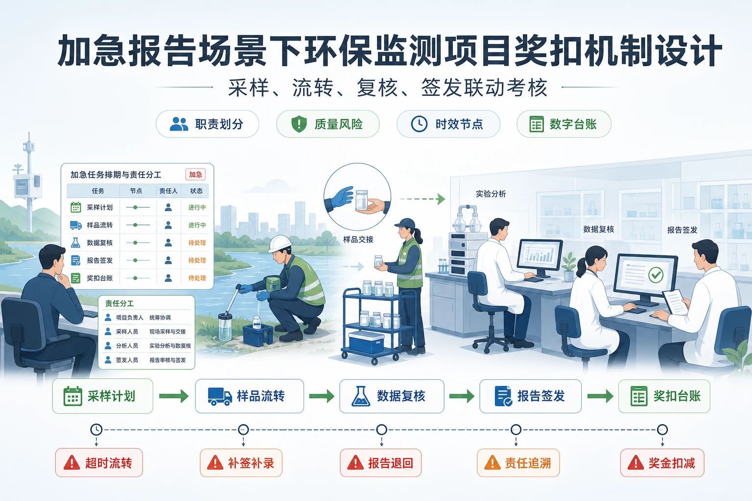 加急报告场景下环保监测项目奖扣机制设计