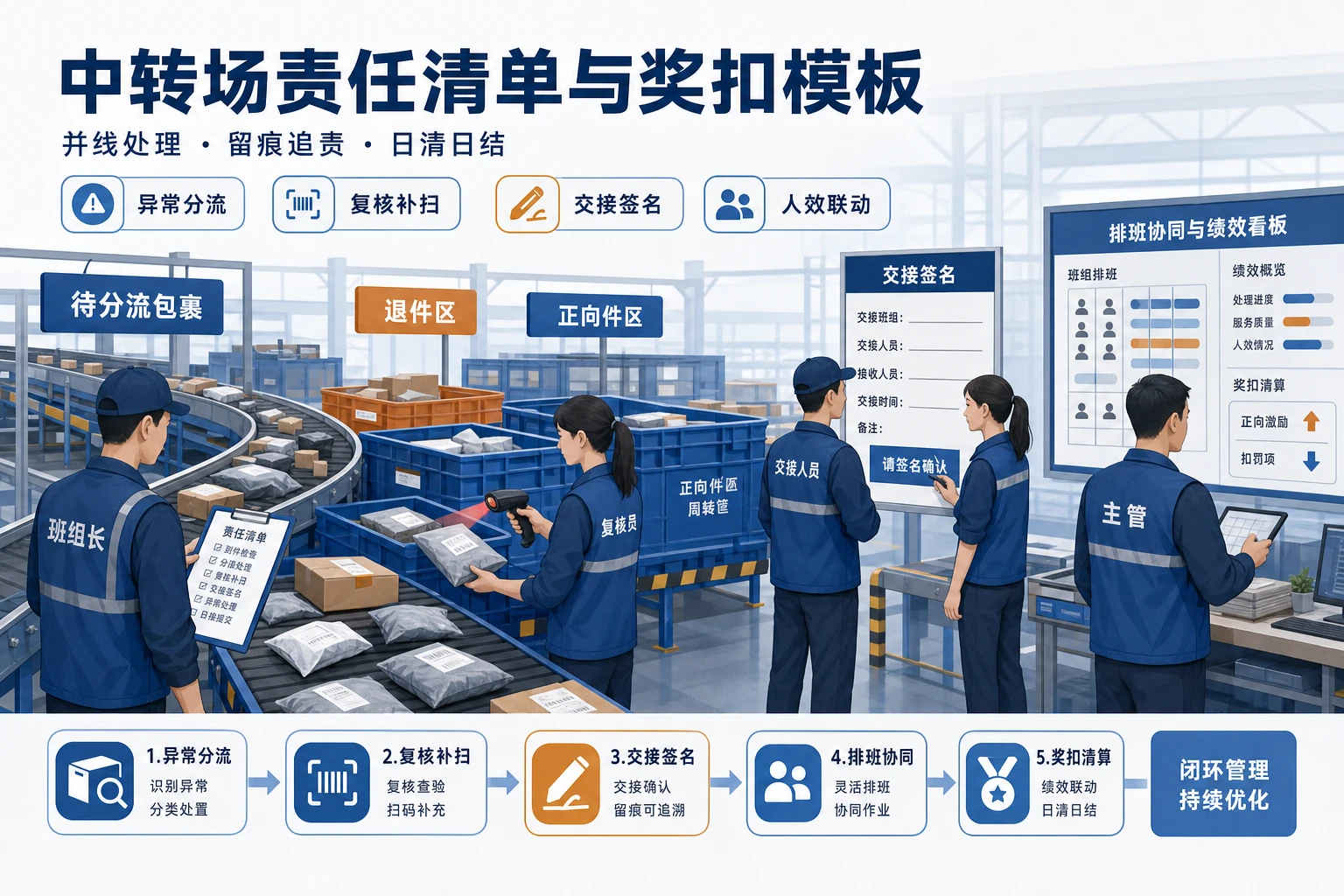 大促并线处理下中转场责任清单与奖扣模板（2026年版）