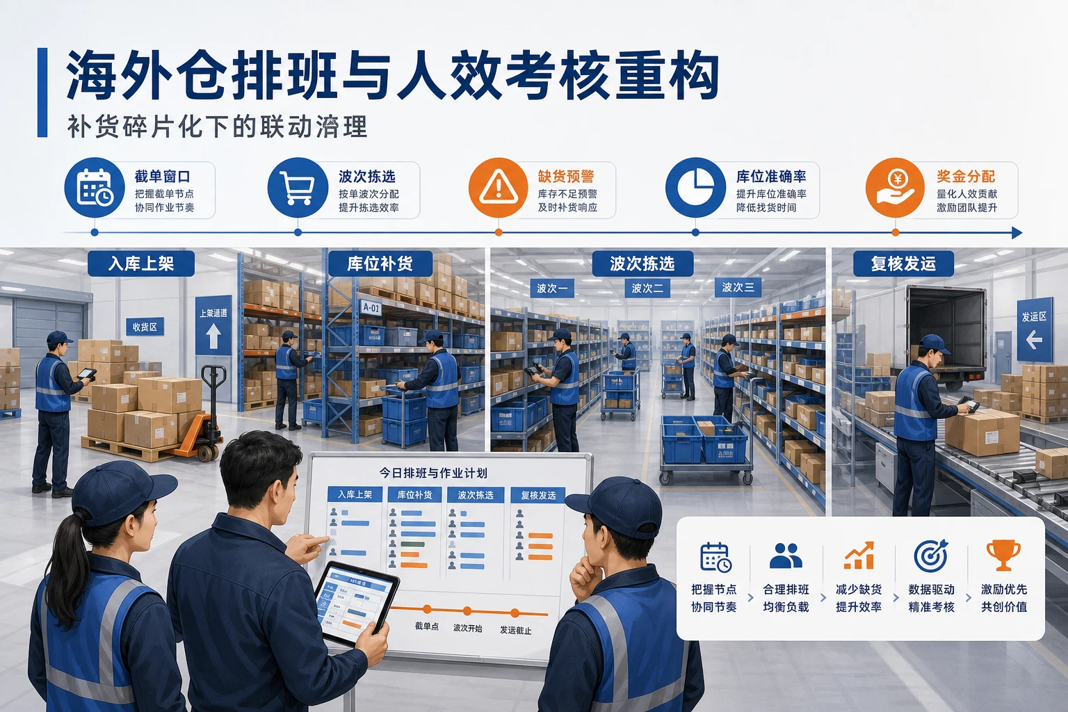 2026年补货碎片化下海外仓排班与人效考核重构