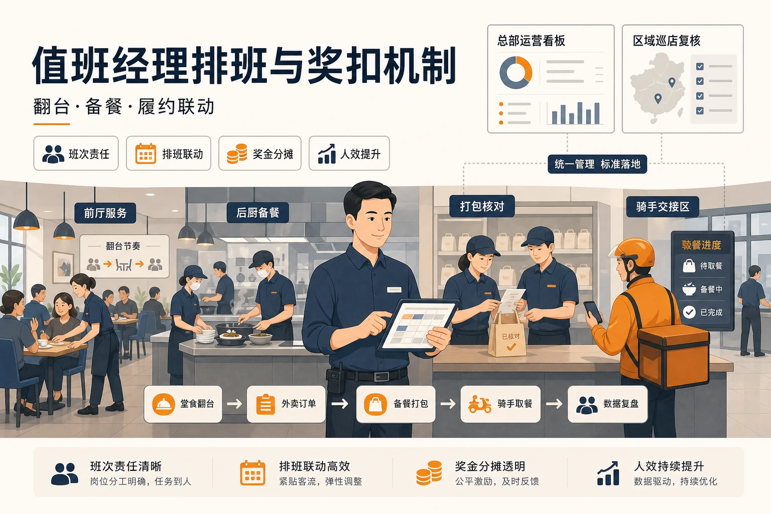2026年连锁餐饮限时达趋严后值班经理排班与奖扣机制