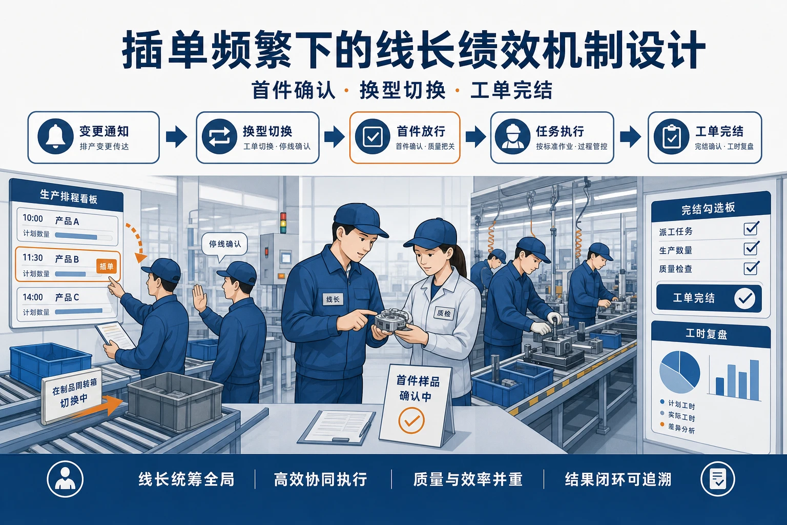 插单频繁下首件确认与换型完结的线长绩效机制设计(2026年版)