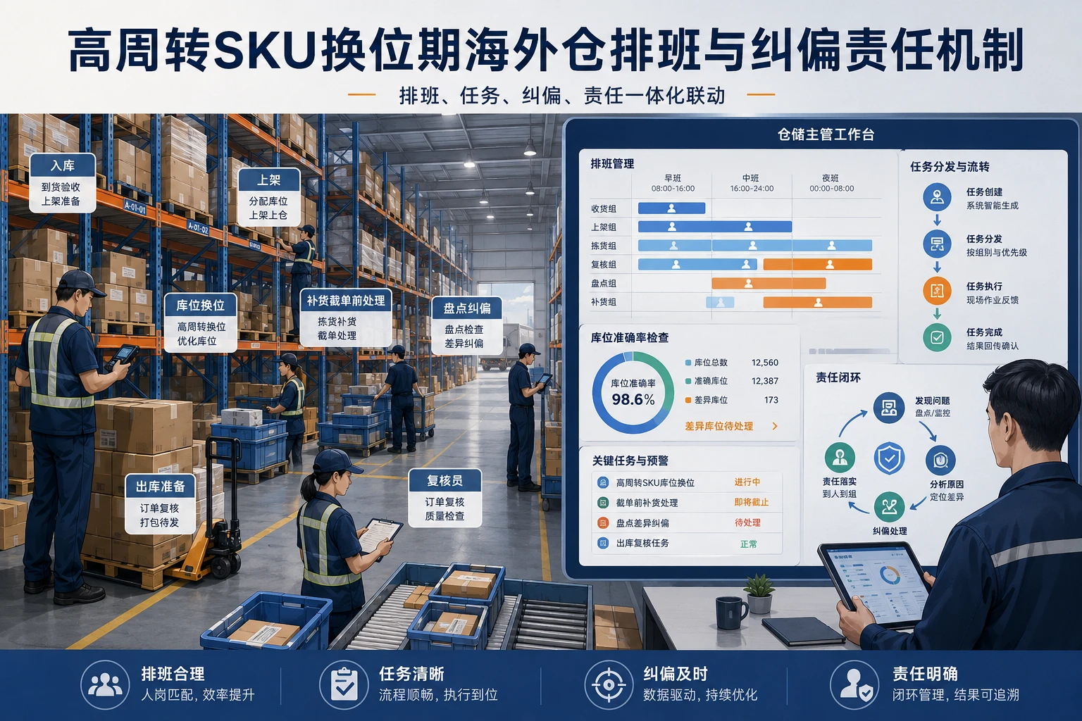 高周转SKU换位期海外仓排班与纠偏责任机制设计(2026年版)