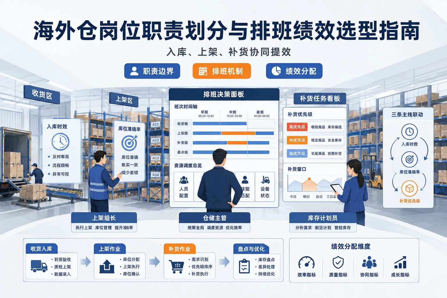 海外仓岗位职责划分与排班绩效选型指南