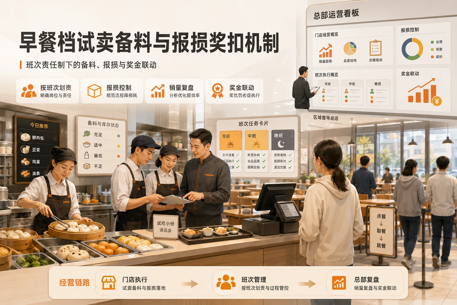 连锁门店早餐档试卖备料与报损奖扣机制设计(2026年版)