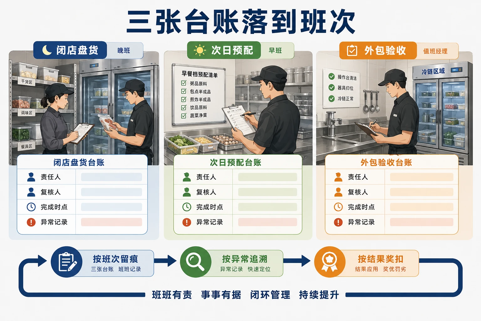 商场店闭店外包增加后早餐档盘货预配责任机制