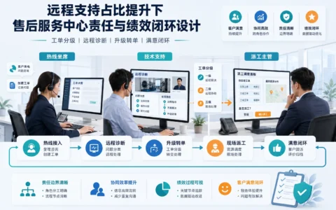 售后服务中心绩效闭环设计：热线工单分级、远程诊断考核与客户满意归因