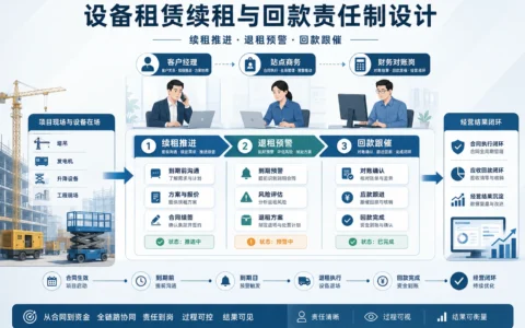 设备租赁续租绩效与回款责任制设计：客户经理、商务、财务如何协同推进（2026年版）