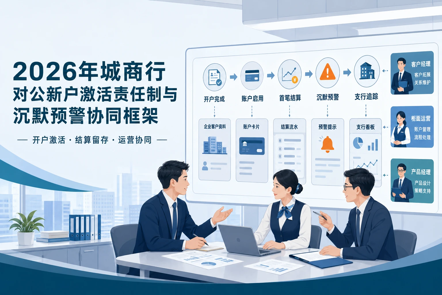 2026年城商行对公新户激活责任制与沉默预警协同框架