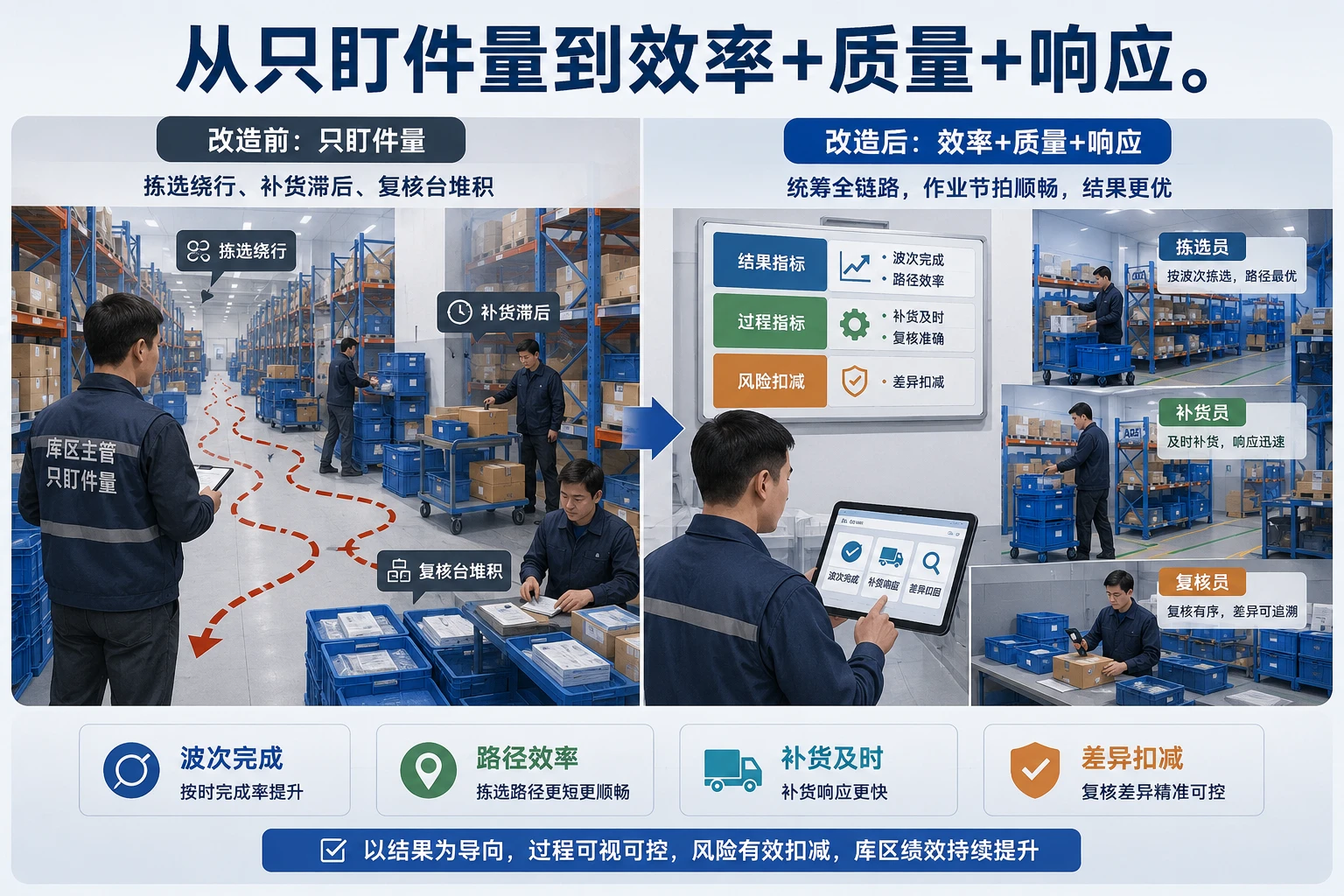 2026年库区主管绩效怎么管波次拣选、补货与复核差异