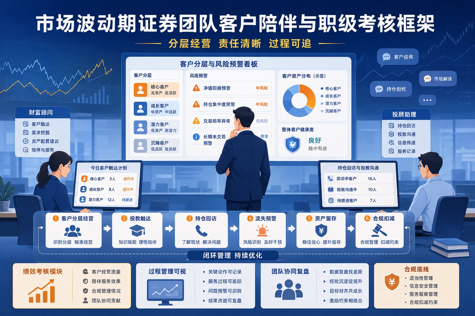 市场波动期证券团队客户陪伴与职级考核框架设计（2026年版）