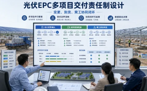 2026年光伏EPC多项目交付如何做好设计变更、材料到场与窝工责任划分