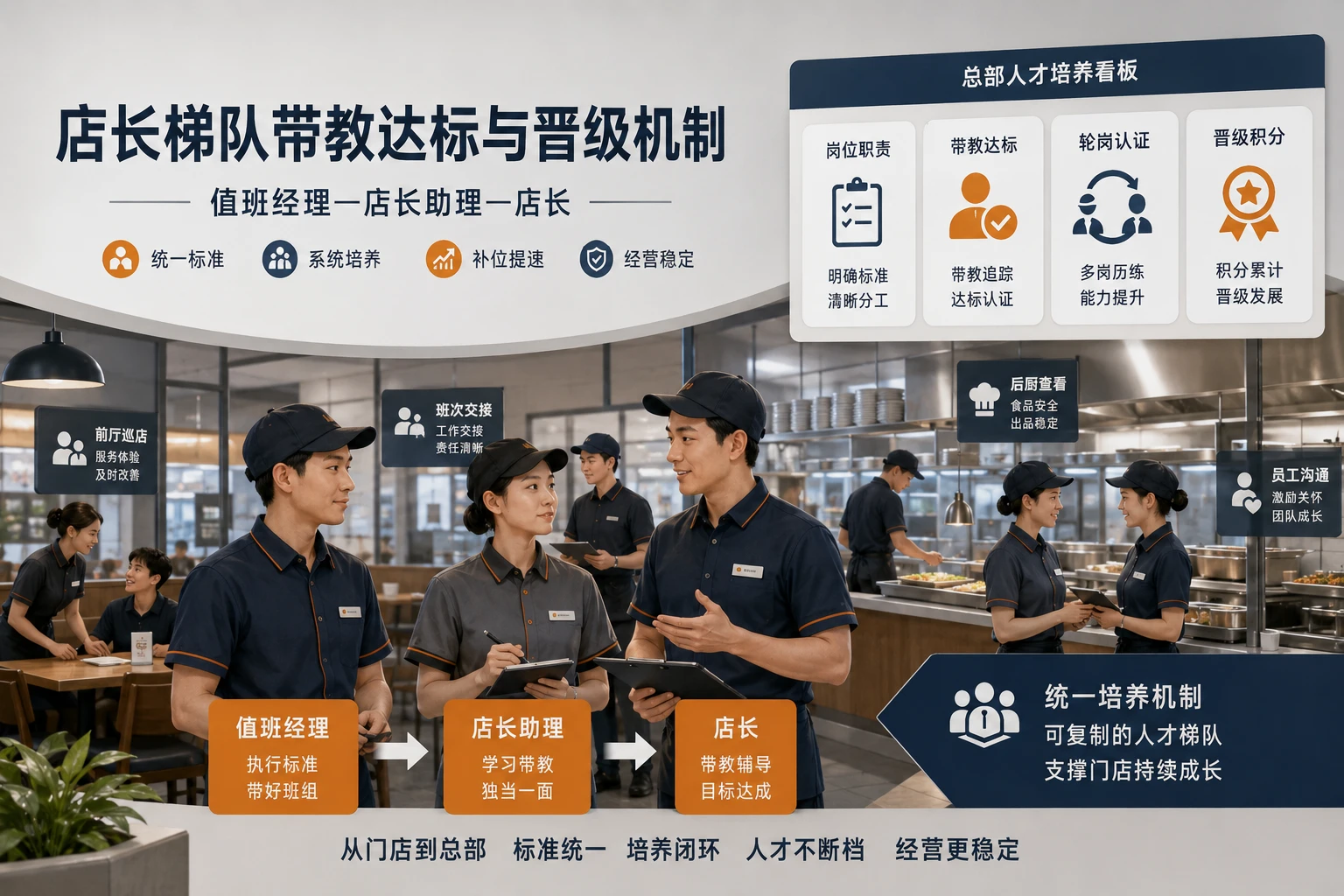 连锁餐饮店长梯队带教达标与晋级积分机制设计(2026年版)