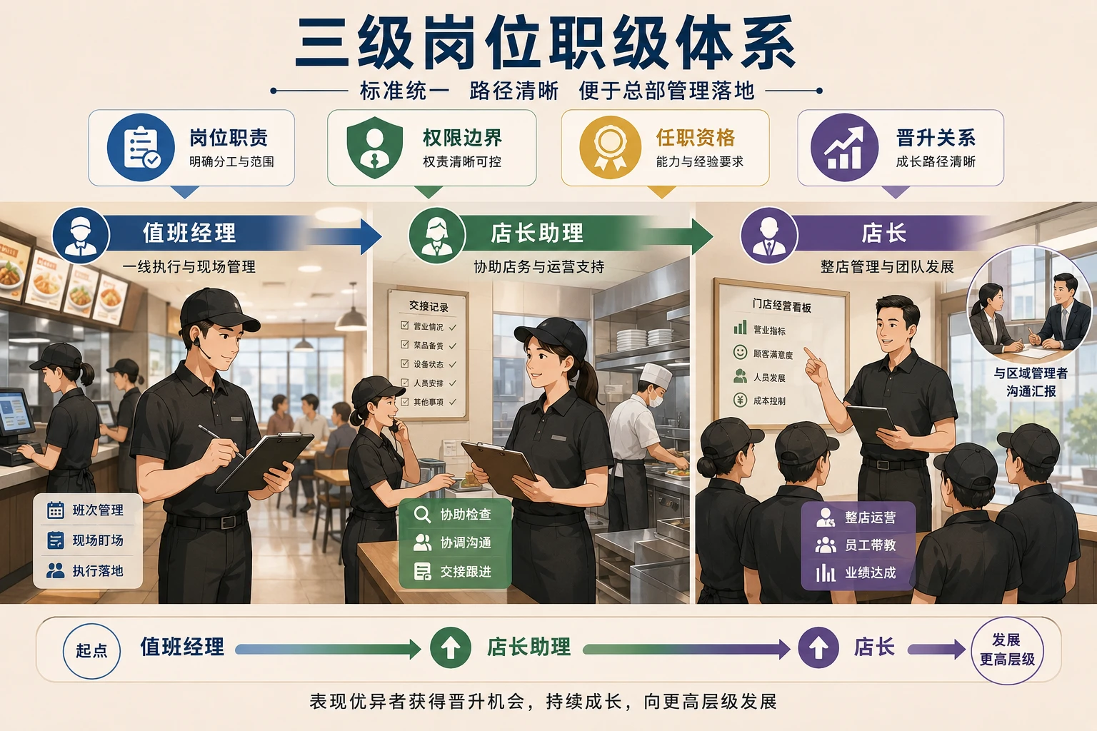 连锁餐饮店长梯队带教达标与晋级积分机制设计(2026年版)