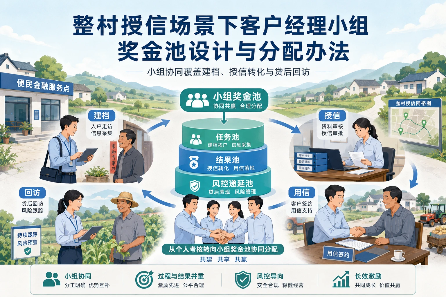 整村授信场景下客户经理小组奖金池设计与分配办法(2026年版)
