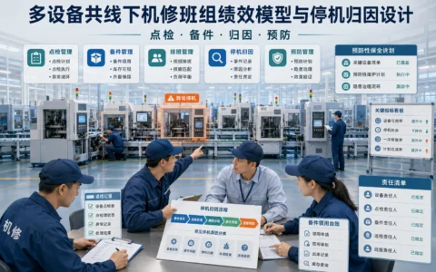 多设备共线下机修班组绩效模型设计：设备点检、备件台账与停机归因实操（2026年版）