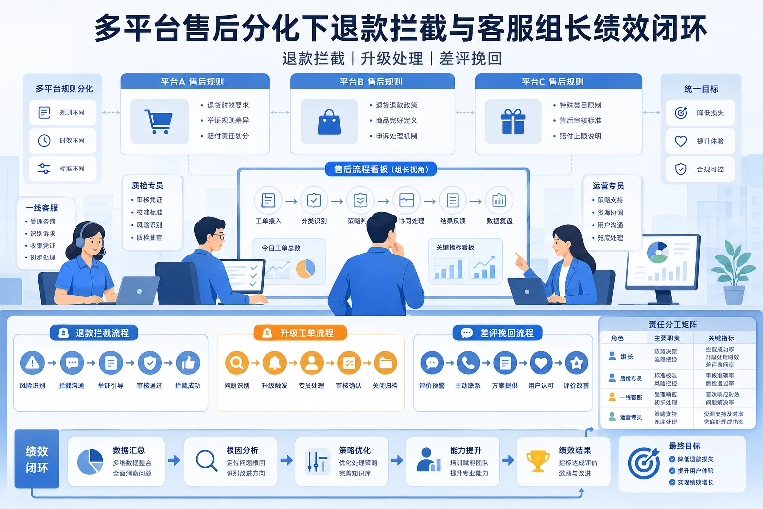 多平台售后分化下退款拦截与客服组长绩效闭环设计（2026年版）