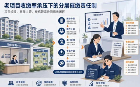 2026年老项目收缴率承压下，物业收费分层催缴责任制与绩效设计指南